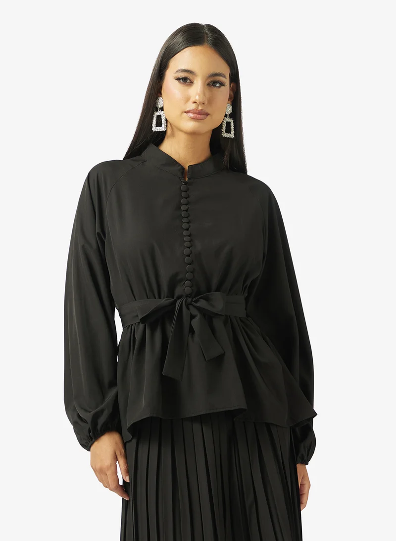 Khizana  Peplum Top & Skirt Set for Women | Best Price UAE